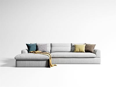 Modern corner sofa 3d model