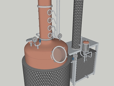 Industrial boiler equipment model