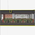 Modern Industrial Restaurant Interior With Green Booth Seating Round Tables Pendant Lights And Checkerboard Floor