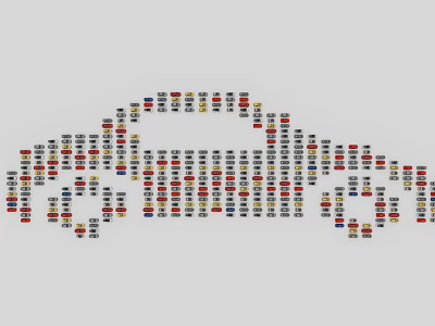 Car Car Wall Decorations Car Wall Decorations 3d model