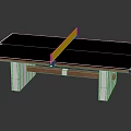 Modern Ping Pong Table Sports Equipment With Metal Frame And Wooden Tabletop