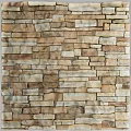 Natural Stone Decorative Wall with Earthy Tones Textured Surface and Irregular Patterns 3d model