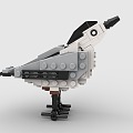 LEGO toy building blocks birds animals 3d model