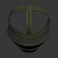 Green Protective Goggles With Dark Tinted Lens Sturdy Frame And Elastic Strap Design