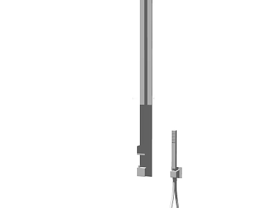 Modern Stainless Steel Shower Head With Rainfall Top Sprayer And Handheld Wand For Bathroom Use 3d model