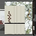 Entryway Hallway With Marble Accent Wall Gold Geometric Sculpture And Black Console Table