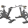 Modern Black Exercise Bikes With Stable Base For Home Gym Fitness Training