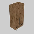 Natural Wood Grain Chest of Drawers with Modern Simple Design