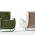 Modern Single Sofa Lazy Sofa 3d model