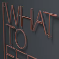 White And Green Neon Signs Displaying Feel And Hear Text Messages