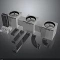 Systemair Ventilation Units With Solar Panel And Metal Components Installation Parts