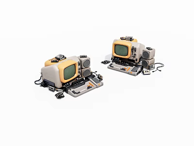 cartoon computer 3d model