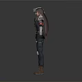 Two Tactical Characters In Combat Gear With Protective Armor And Gloves