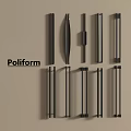 Poliform Door Handles Collection With Various Modern Sleek Designs For Cabinet And Furniture Doors