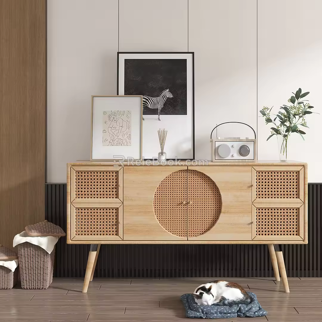 Nordic Side Cabinet 3d model