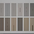 Diverse Cabinet Doors With Different Colors Textures And Handle Designs For Home Interiors