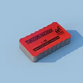 Essential Household Stationery With KRYLON Red Eraser And Two Markers One Open Cap On Eraser