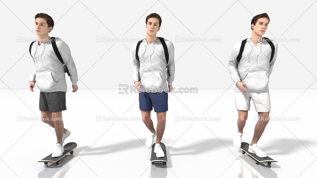 sports skateboard skateboard shoes sport 3d model