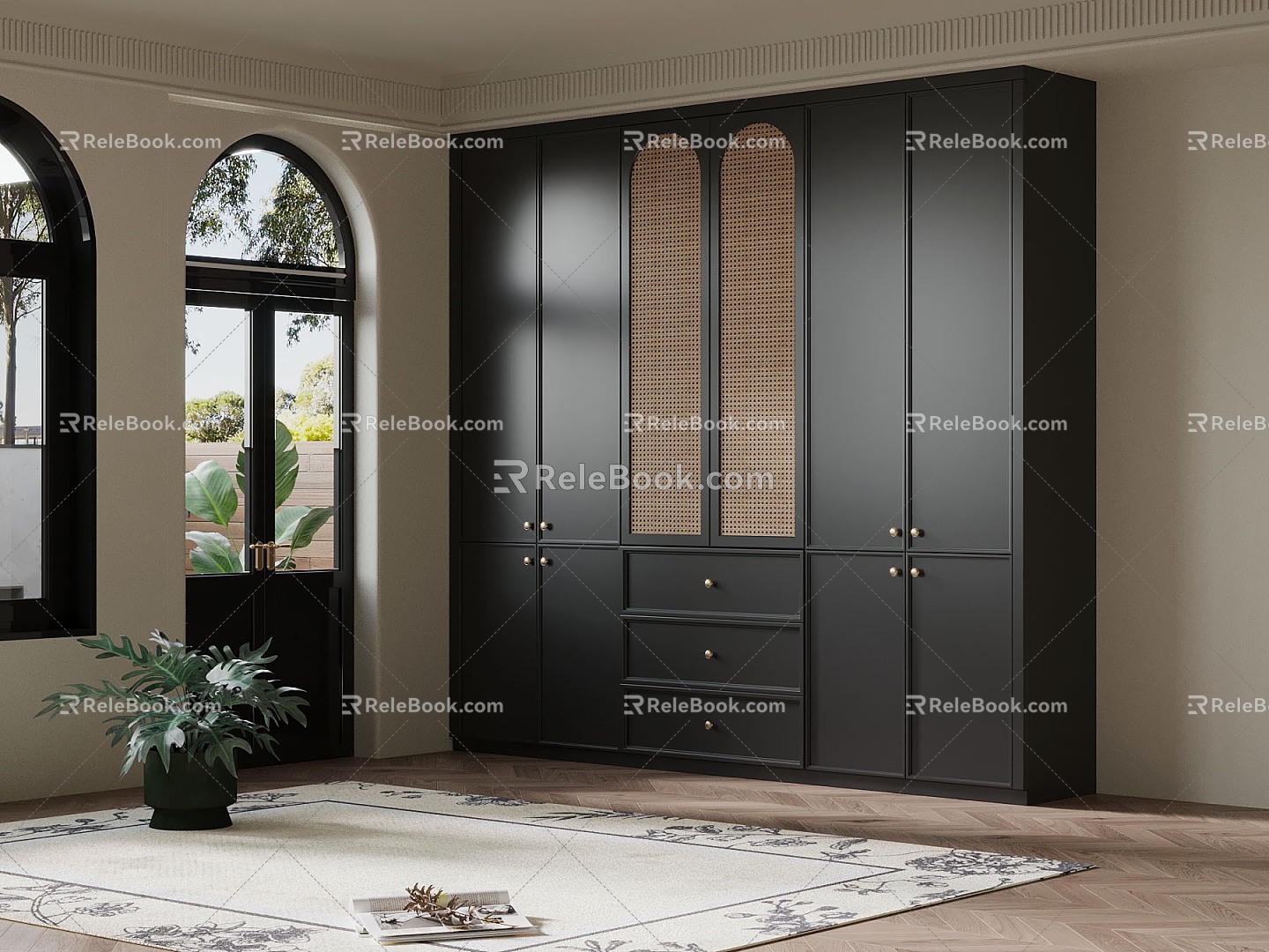 03 wardrobe French wardrobe 3d model