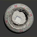 Artistic Hand Carved Porcelain Vase Featuring Landscape Deer and Lotus Patterns