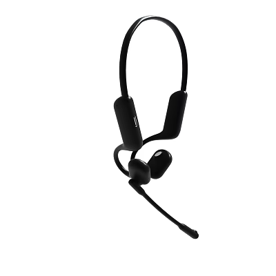 Lightweight Wireless Neckband Headphones With Built in Microphone And Comfortable Design 3d model