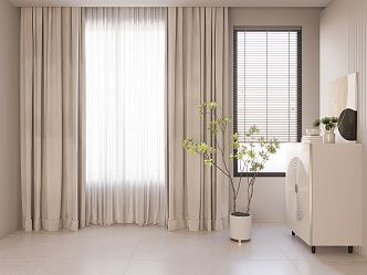 Modern Curtains 3d model