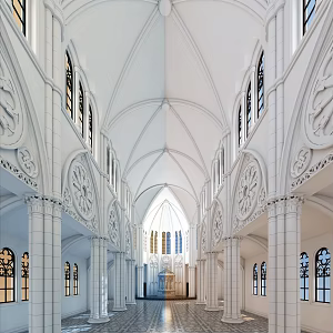 european church 3d model