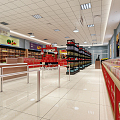 Modern Supermarket Supermarket and Showroom 3d model