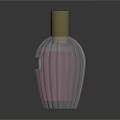 Rose Eau de Parfum Perfume in Transparent Bottle with Golden Cap and Elegant Design