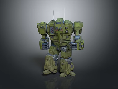 Mecha Soldier Mecha Robot War Machine Future Warrior Small Robot 3d model