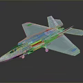 Light Blue Spacecraft Model With Cockpit Wings And Reflective Surface For Aerospace Study