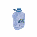 Large Transparent Drinking Water Bottle With Blue Cap And Handle For Daily Use