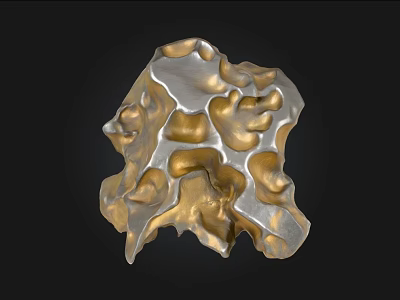 Stone And Wood Handcrafted Decorative Object With Natural Textures And Patterns 3d model