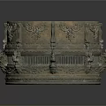 Intricately Carved Metal Sculpture With Ornate Circular Vessel Design And Detailed Engravings