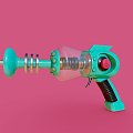 Retro future laser gun 3d model