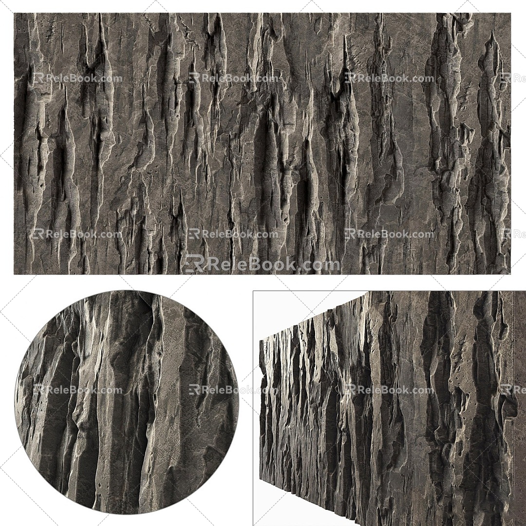 Stone wall Stone wall Rock wall 3d model