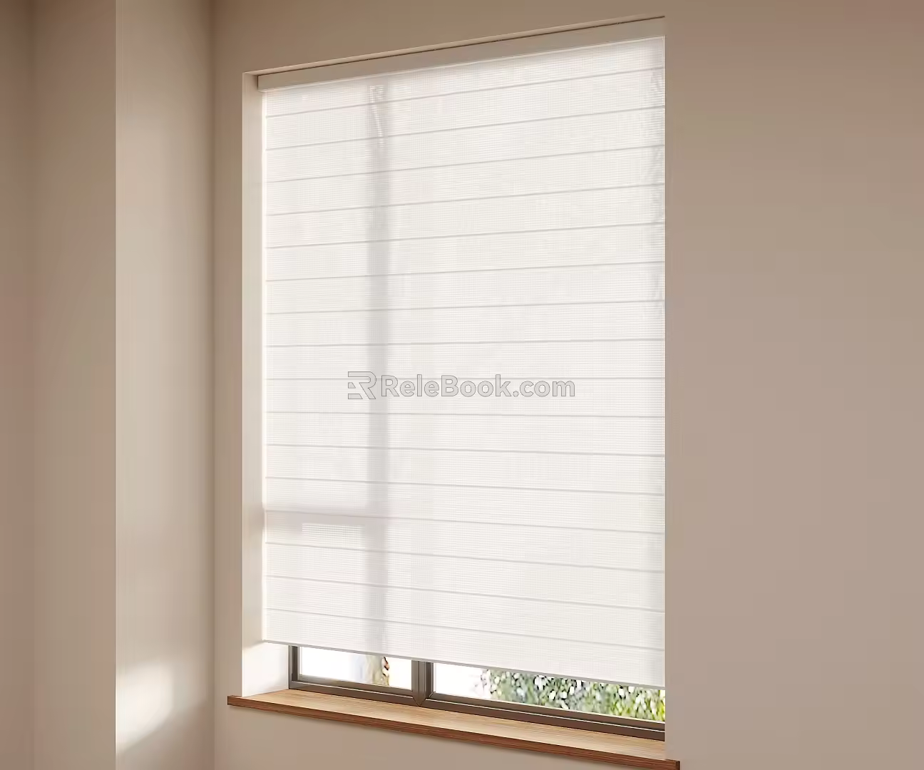 Curtain Modern Curtain Shutter Shangri-La Curtain 3d model