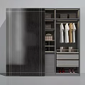 Modern Wardrobe Designs In Various Colors With Storage Compartments And Hanging Areas