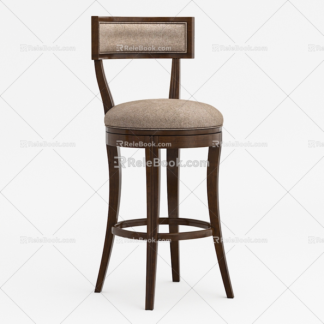 American Bar Chair Bar Chair 3d model