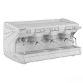 Stainless Steel Rancilio Coffee Machine As Modern Professional Kitchen Appliance With Sleek Design
