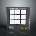 Prestige Playtime bioFique Electronic Device With Gray Square Design And 3x3 White Button Grid