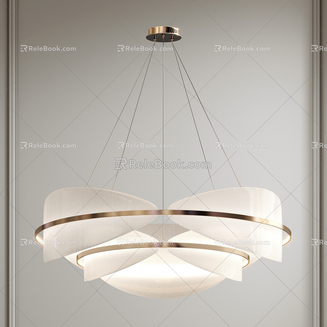 Chandelier Light Luxury Chandelier Glass Chandelier Art Chandelier Double Layer Chandelier 3d model