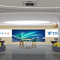 Modern Digital Store Interior Design With White Display Counters And Electronic Devices