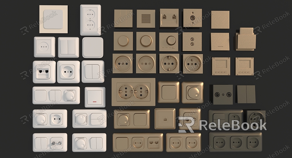 Switch socket socket hardware insert bank model