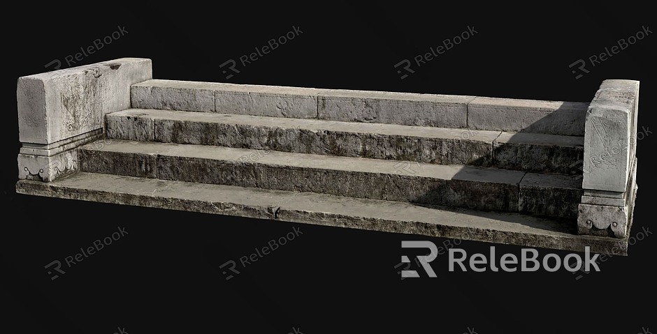 Chinese style stone table step model