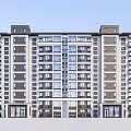 Modern Multi Storey Residential Building With Balconies And Large Glass Windows