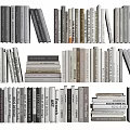 Diverse Books and Magazines Collection With Stacked Rows And Varied Bindings