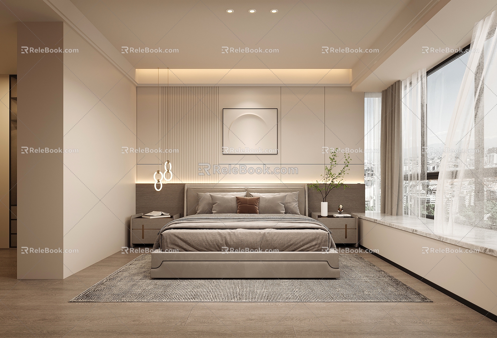 Modern Bedroom 3d model