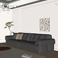 Double sofa 3d model