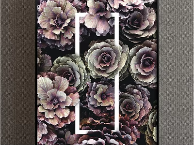 Vibrant Botanical Painting With Colorful Cabbage Like Plants And Artistic Design 3d model